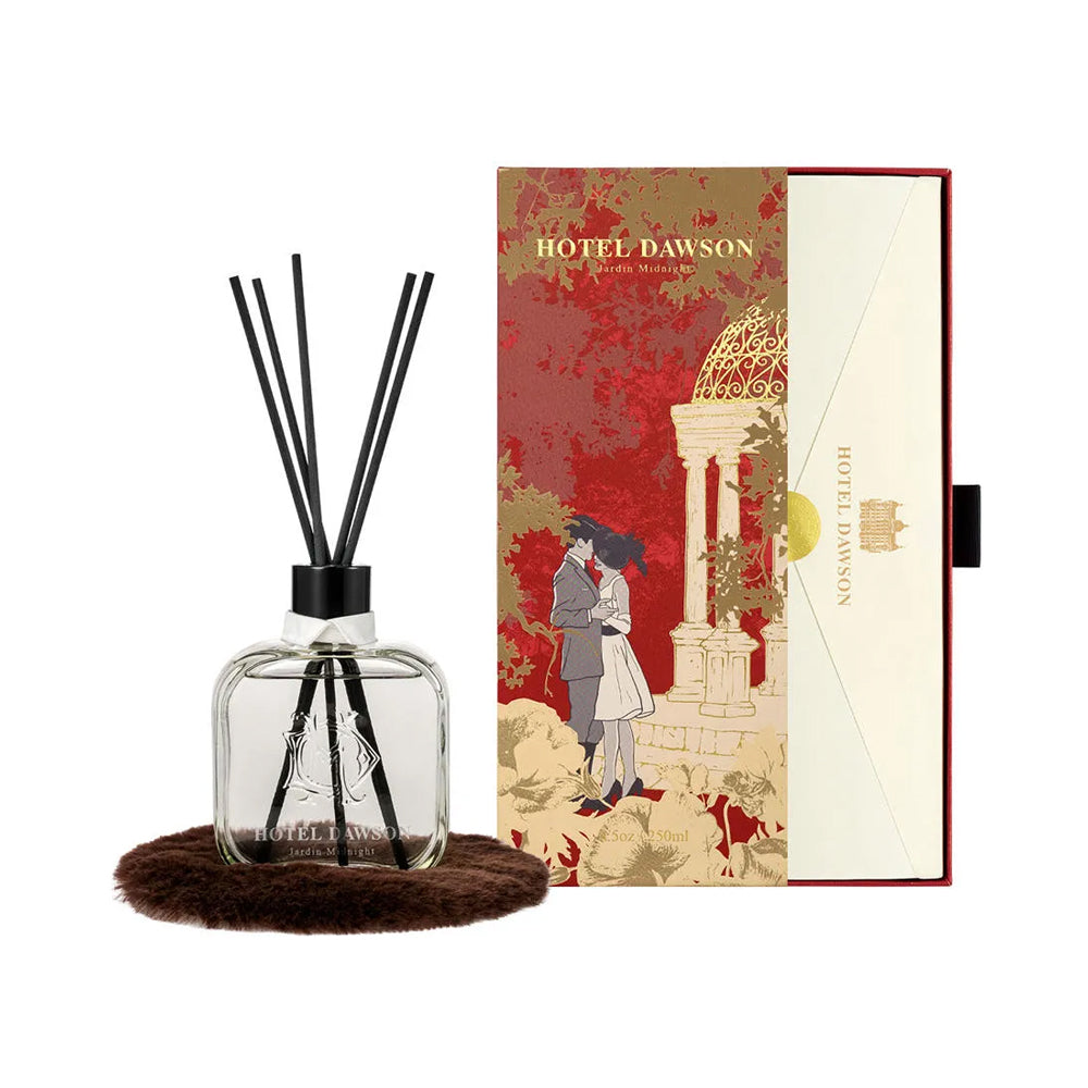 HOTELDAWSONJardinMidnightRoomDiffuser_250ml_-AromaticWoodScent_MainDiffuser_FurCoaster_5ReedSticksSet_-1