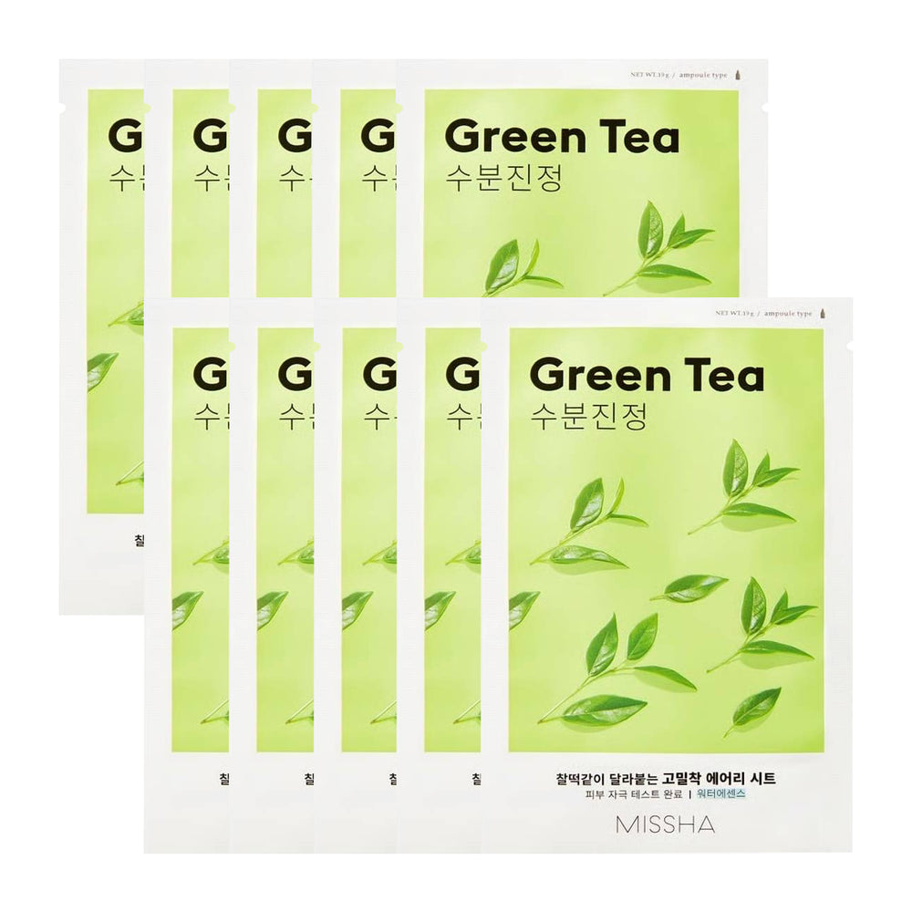 MISSHAAiryClose-FittingGreenTeaSheetMask19g20ea-1