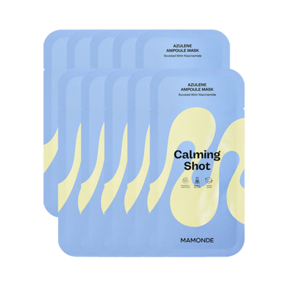 MamondeCalmingShotAzuleneAmpouleMaskPack_10Sheets_-1