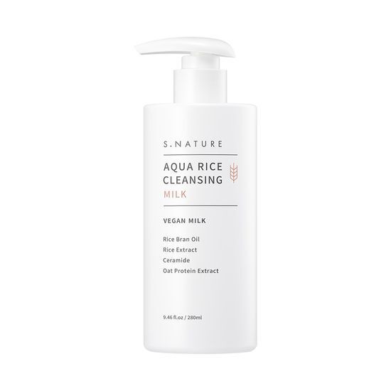 S.NATUREAquaRiceCleansingMilk280ml