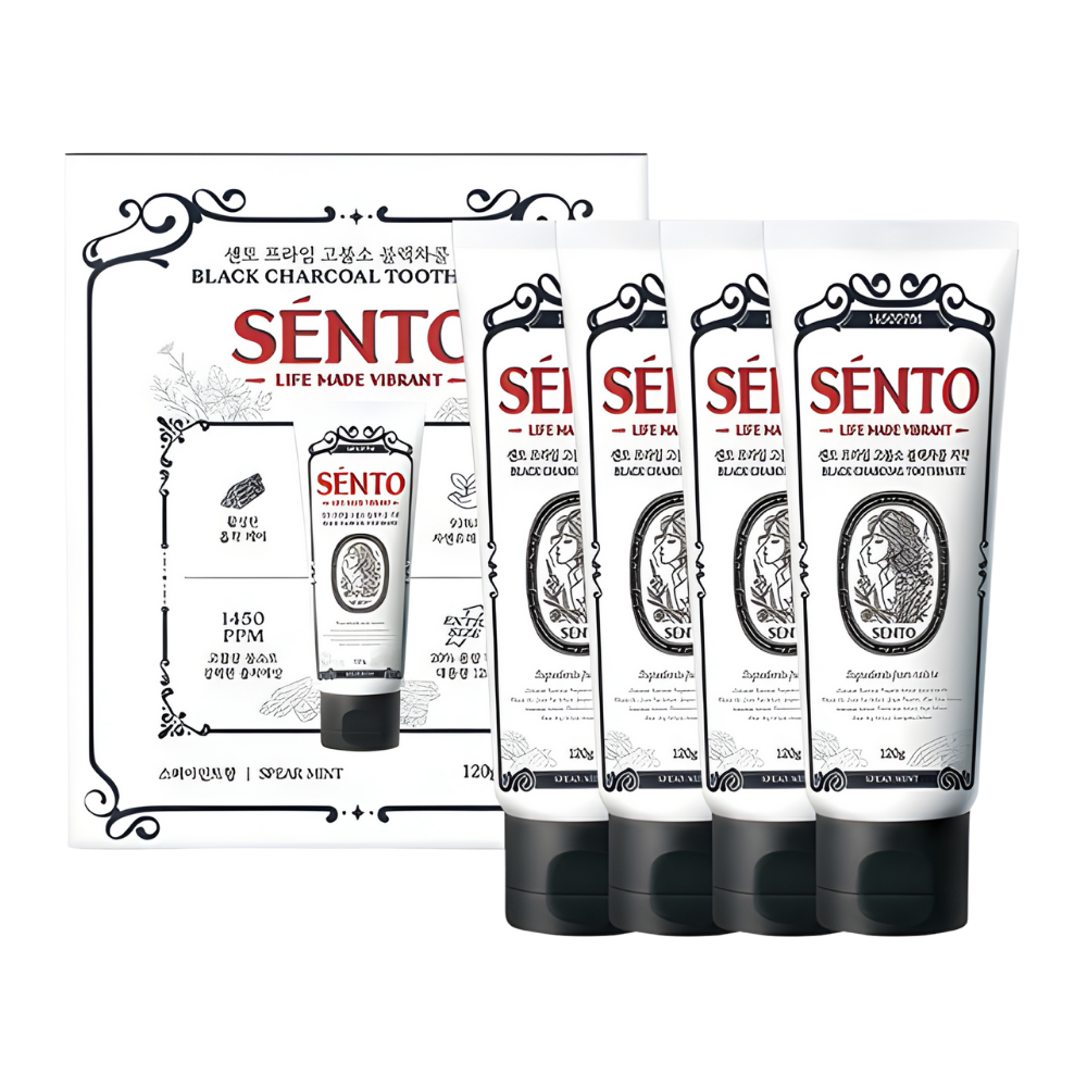 SENTOPrimeHigh-FluorideBlackCharcoalToothpaste_SpearmintFlavor_-4Pack_120gx4_-1