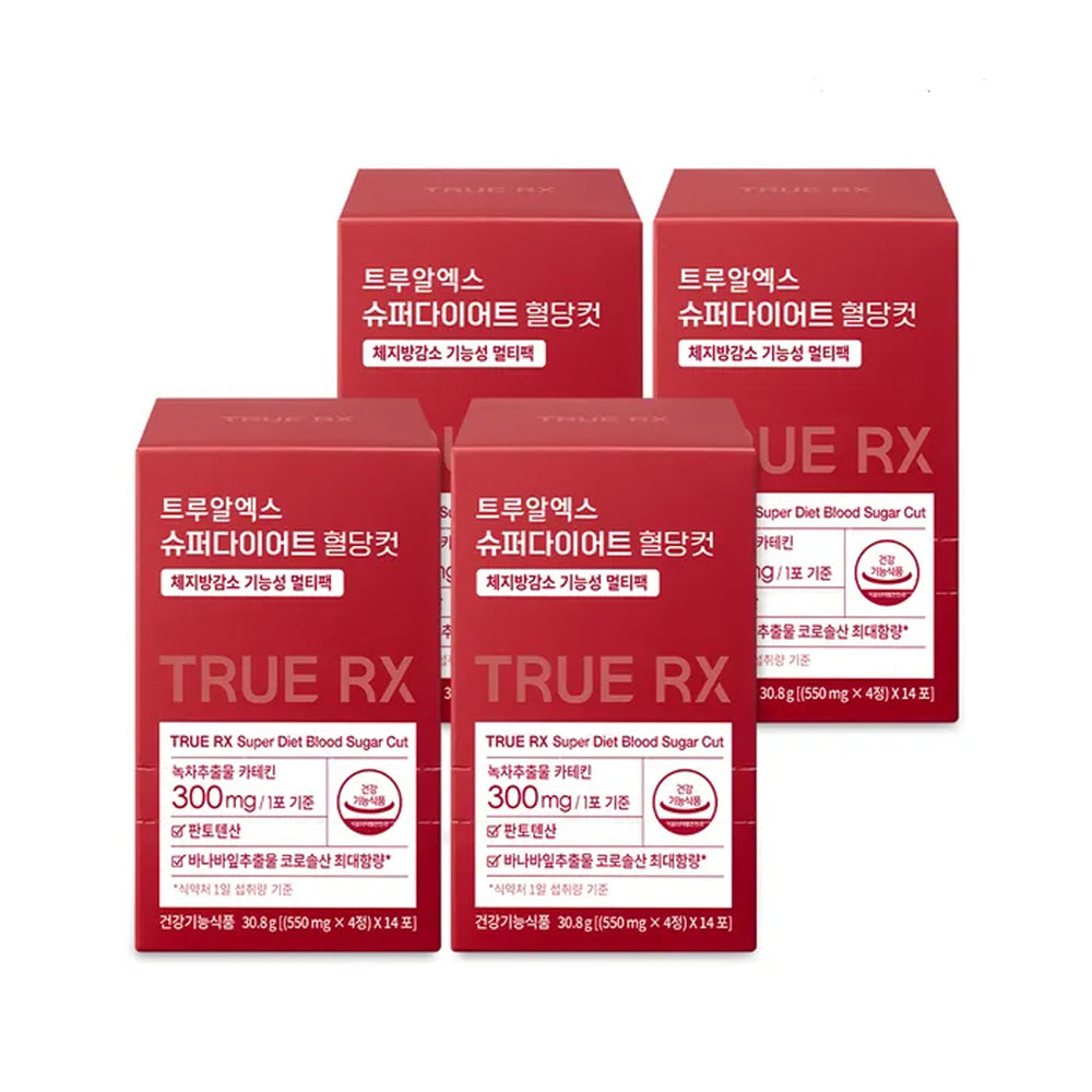 TRUERXSuperDietBloodSugarCut2.2gx14Sticks_4Boxes_-1