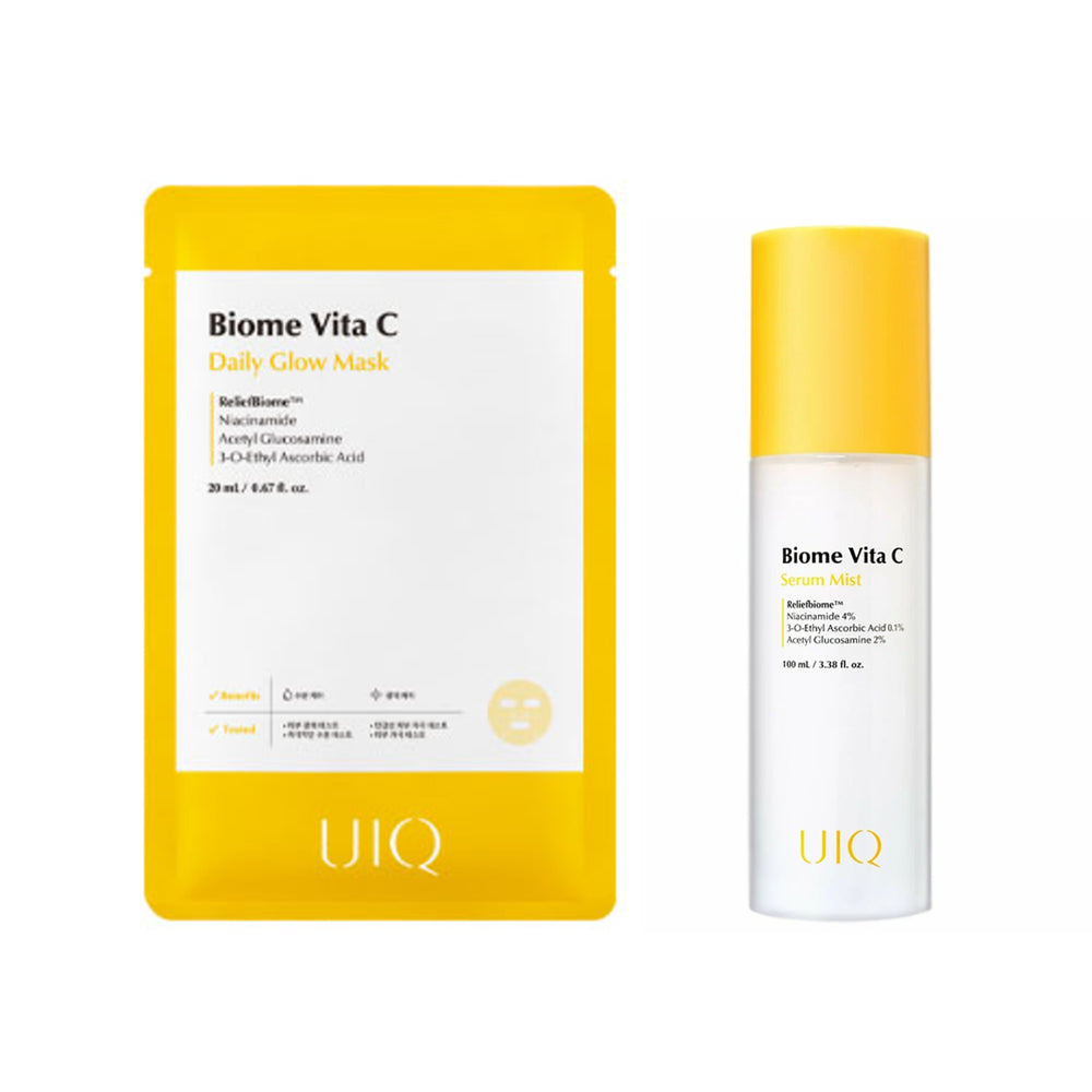 UIQBiomeVitaCDailyGlowMask5Sheets_VitaCSerumMist100ml-1