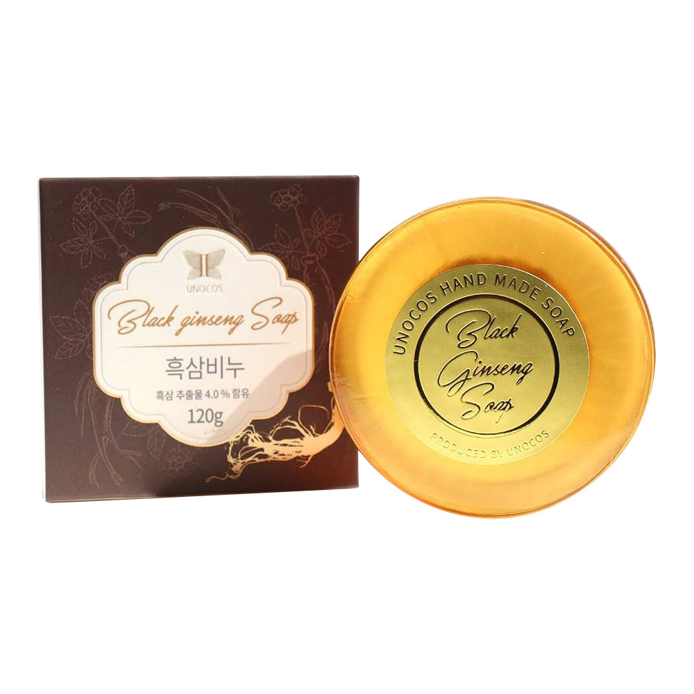 UNOCOSHandmadeSoapBlackGinsengSoap120g-1