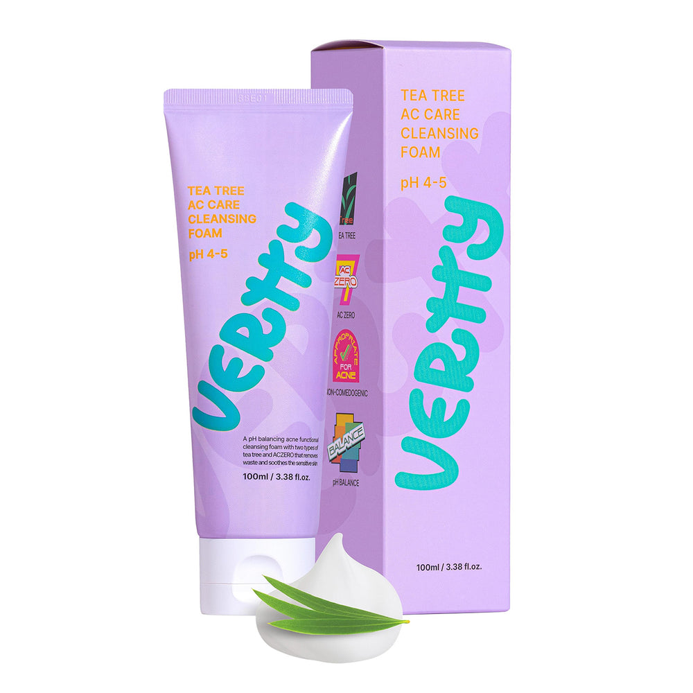 VERTTYAcneReliefFunctionalTeaTreeACCareCleansingFoam100ml-1