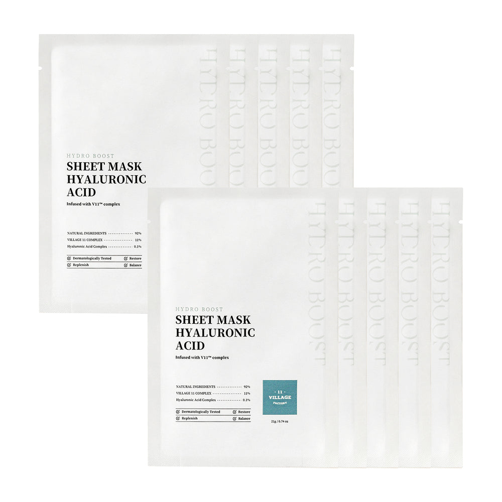 VILLAGE11FACTORYHydroBoostHyaluronicAcidMoistureMaskPack21g10ea-1
