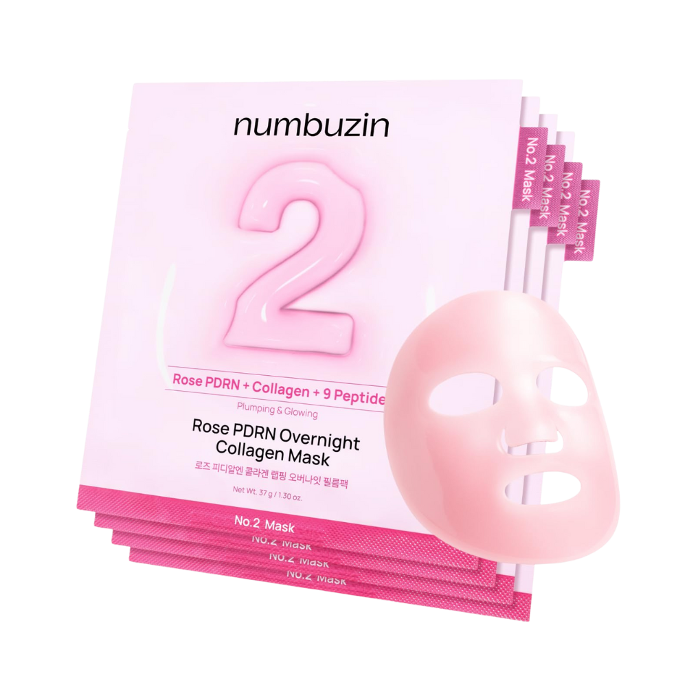 numbuzinNo.2RosePDRNCollagenWrappingOvernightFilmPack_4Sheets_-1